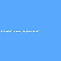 Unterhaltsamer Papier-Schal