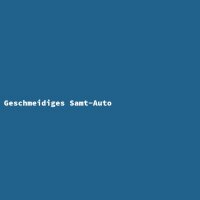 Geschmeidiges Samt-Auto