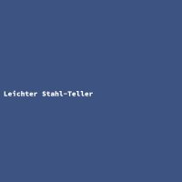 Leichter Stahl-Teller