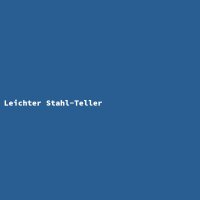 Leichter Stahl-Teller