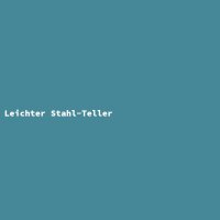 Leichter Stahl-Teller