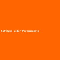 Luftiges Leder-Portemonnaie