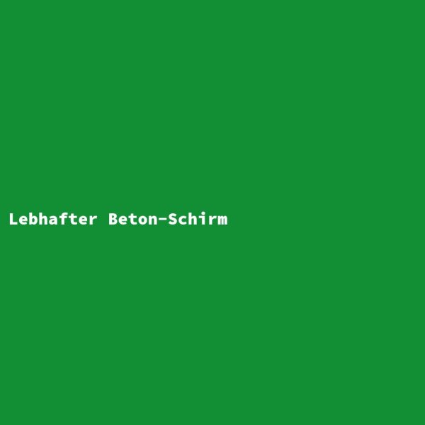 Lebhafter Beton-Schirm