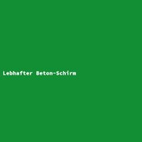 Lebhafter Beton-Schirm