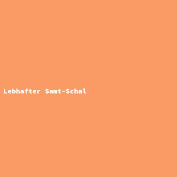 Lebhafter Samt-Schal