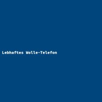 Lebhaftes Wolle-Telefon