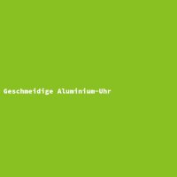 Geschmeidige Aluminium-Uhr