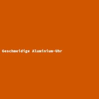 Geschmeidige Aluminium-Uhr